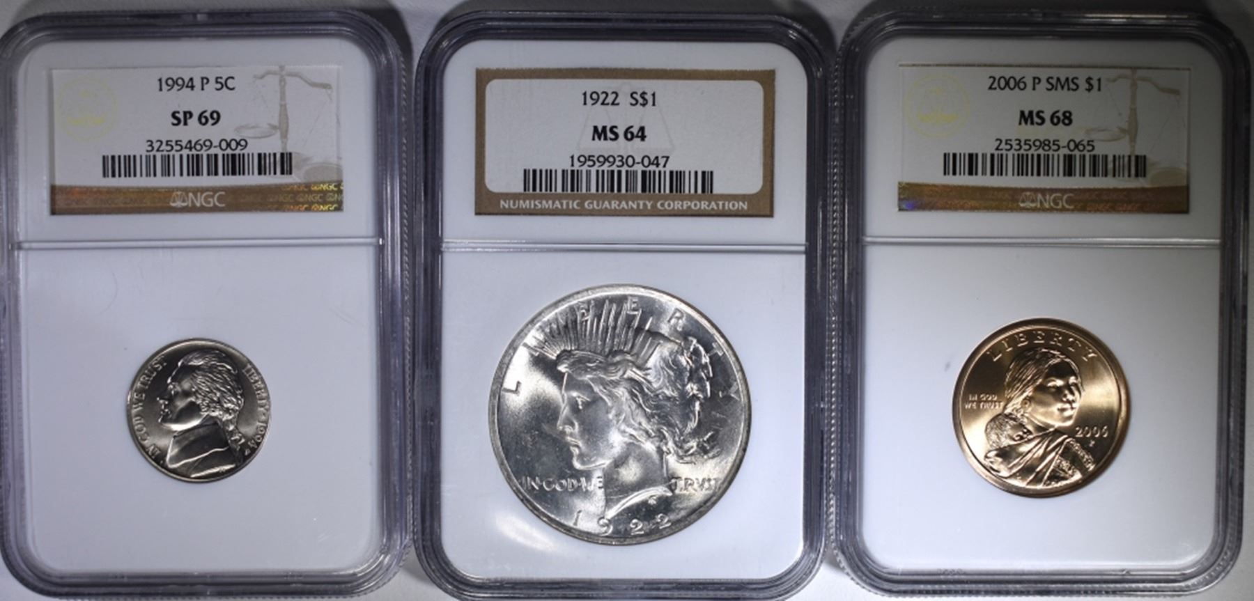 NGC GRADED COINS