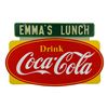 Image 1 : Coca-Cola Porcelain Hanging Sign