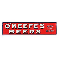 O'Keefe’s Beers Tin Litho Sign