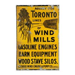 Toronto Windmills Tin Litho Sign