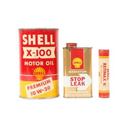 Assorted Shell Oil Tins