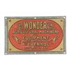 Image 1 : Wonder Line Machinery Tin Litho Sign