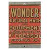 Image 3 : Wonder Line Machinery Tin Litho Sign