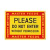 Image 1 : Master Feeds Tin Litho Sign