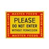 Image 1 : Master Feeds Tin Litho SIgn