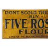 Image 2 : Five Roses Flour Tin Litho Sign