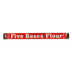 Five Roses Flour Porcelain Door "Push" Bar