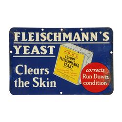 Fleischmann's Yeast Tin Litho Sign