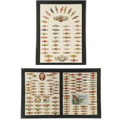 Framed Cigar Band Collection