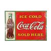 Image 1 : Coca-Cola Tin Litho Sign