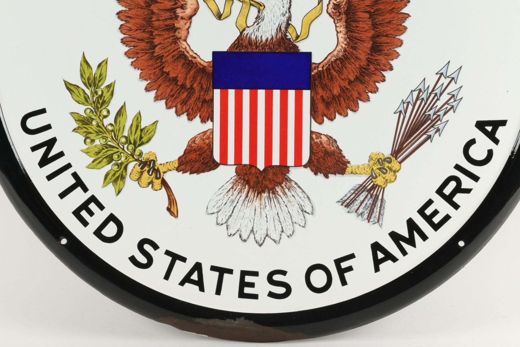 United States Consulate General Porcelain Sign