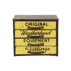 Weatherhead Fittings Tin Litho Cabinet