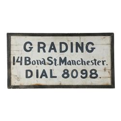 Grading Painted Wood Trade Sign