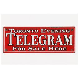 Toronto Telegram Porcelain Sign