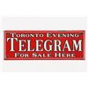 Image 1 : Toronto Telegram Porcelain Sign