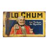 Old Chum Tobacco Tin Litho Sign