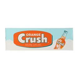 Orange Crush Tin Litho Sign