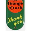 Image 2 : Orange Crush Porcelain Door "Push" Plate