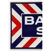 Image 2 : Barber Shop Porcelain Flange Sign