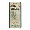 Image 1 : Gillette Razor Blade Tin Litho Product Dispenser