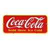 Image 1 : Coca-Cola Porcelain Door "Kick" Plate Sign