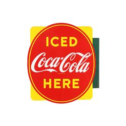 Coca-Cola Porcelain Flange Sign