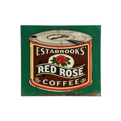 Red Rose Coffee Tin Litho Sign