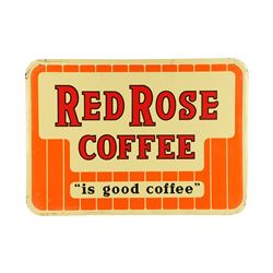 Red Rose Coffee Tin Litho Sign