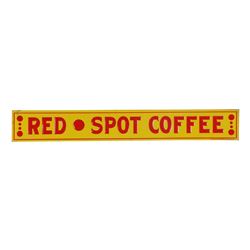 Red Spot Coffee Tin Litho Sign