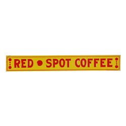 Red Spot Coffee Tin Litho Sign