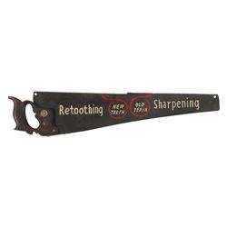  Saw Retoothing  Painted Trade Sign