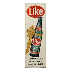 7-UP "Like" Tin Litho Sign
