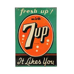 7-UP Tin Litho Sign