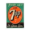 Image 1 : 7-UP Tin Litho Sign