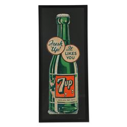 7-Up Cardboard Sign
