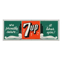 7-UP Tin Litho Sign