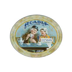 Acadian Tea Tin Litho Serving Tray