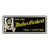 Image 1 : Mother Parkers Tea and Coffee Tin Litho Sign