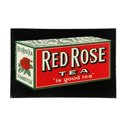 Red Rose Tea Tin Litho Sign