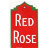Image 2 : Red Rose Tea Porcelain Door "Push" Plate
