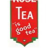 Image 3 : Red Rose Tea Porcelain Door "Push" Plate