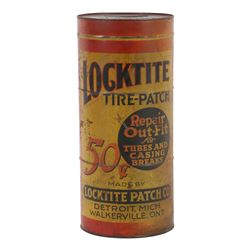 Locktite Tire Patch Tin Litho Product Cabinet
