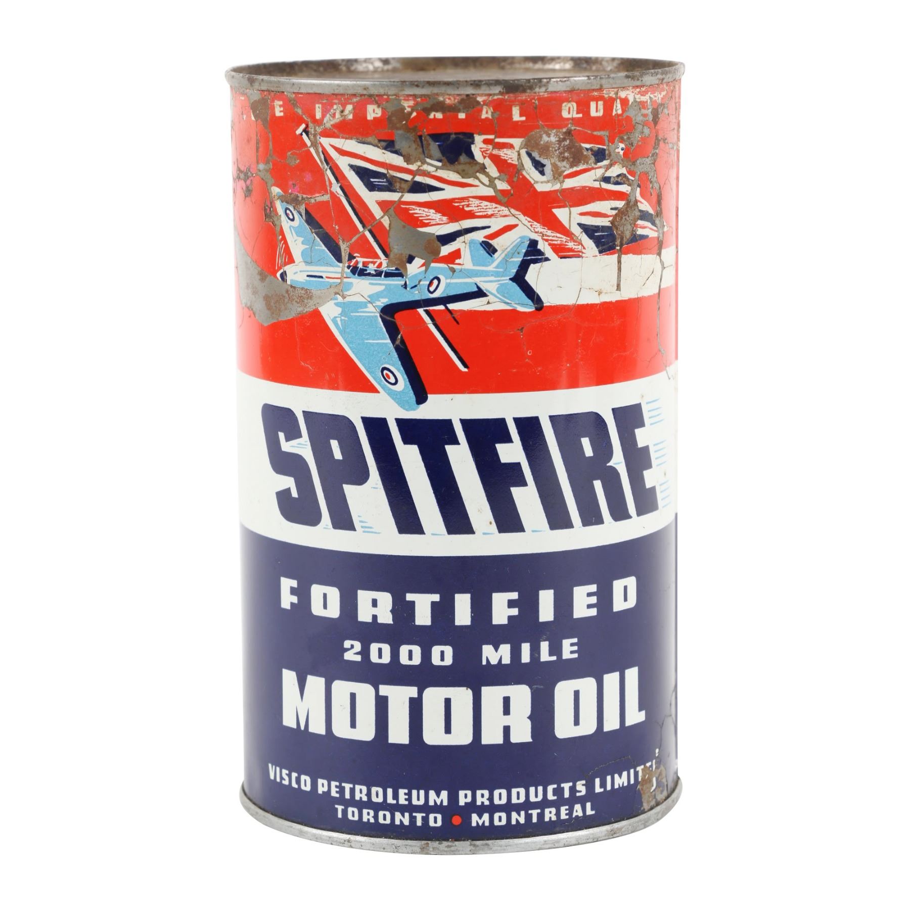 Spitfire Motor Oil Quart Can