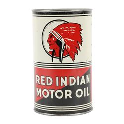 Red Indian Motor Oil Quart Can