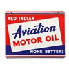 Image 1 : Red Indian Porcelain Oil Rack Sign