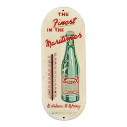 Sussex Ginger Ale Tin Litho Thermometer