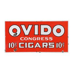 "OVIDO" Congress Cigars Porcelain Sign