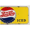 Image 3 : Pepsi-Cola Porcelain Door "Kick" Sign