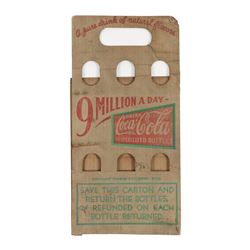 Coca-Cola Cardboard Six-Pack Case