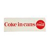 Image 1 : "Coke in Cans" Display Rack Sign